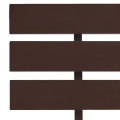 Twijfelaars-vidaXL - Bed frame met hoofdbord - Donkerbruin - Massief grenenhout - 120x200 cm
