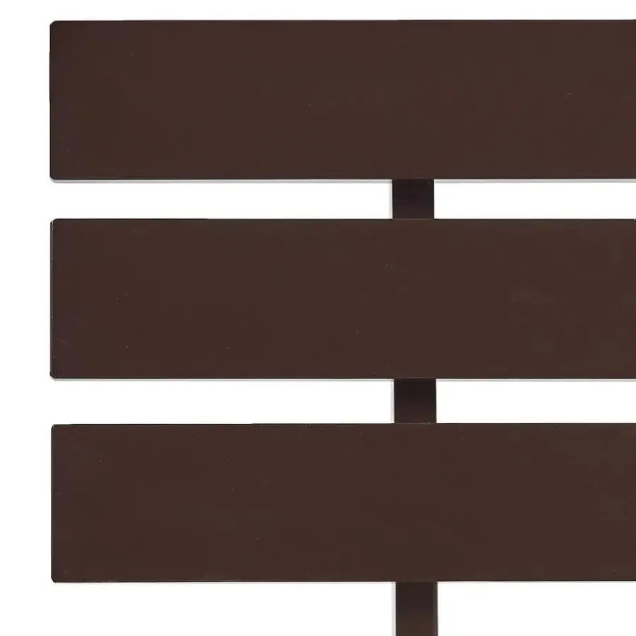 Twijfelaars-vidaXL - Bed frame met hoofdbord - Donkerbruin - Massief grenenhout - 120x200 cm