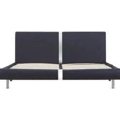vidaXL - Bed frame met hoofdbord - Zwart - Kunstleer - 120x200 cm