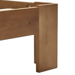Twijfelaars-vidaXL - Bed frame met hoofdbord - Honingbruin - Grenenhout - 140x200 cm