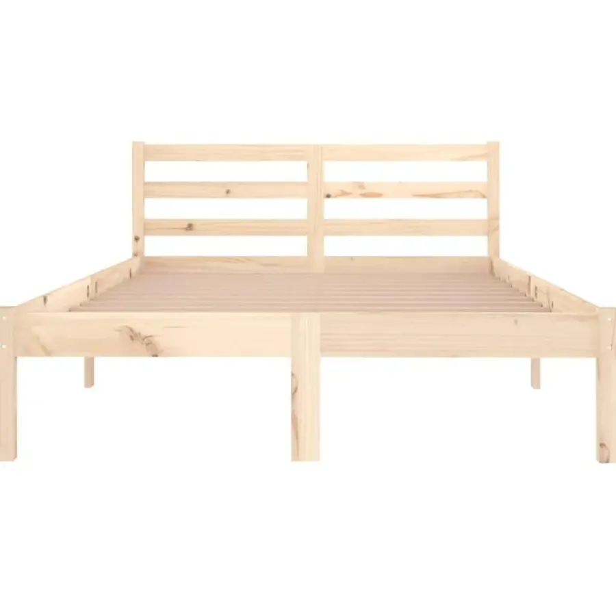 vidaXL - Bed frame met hoofdbord - Massief grenenhout - 120x200 cm