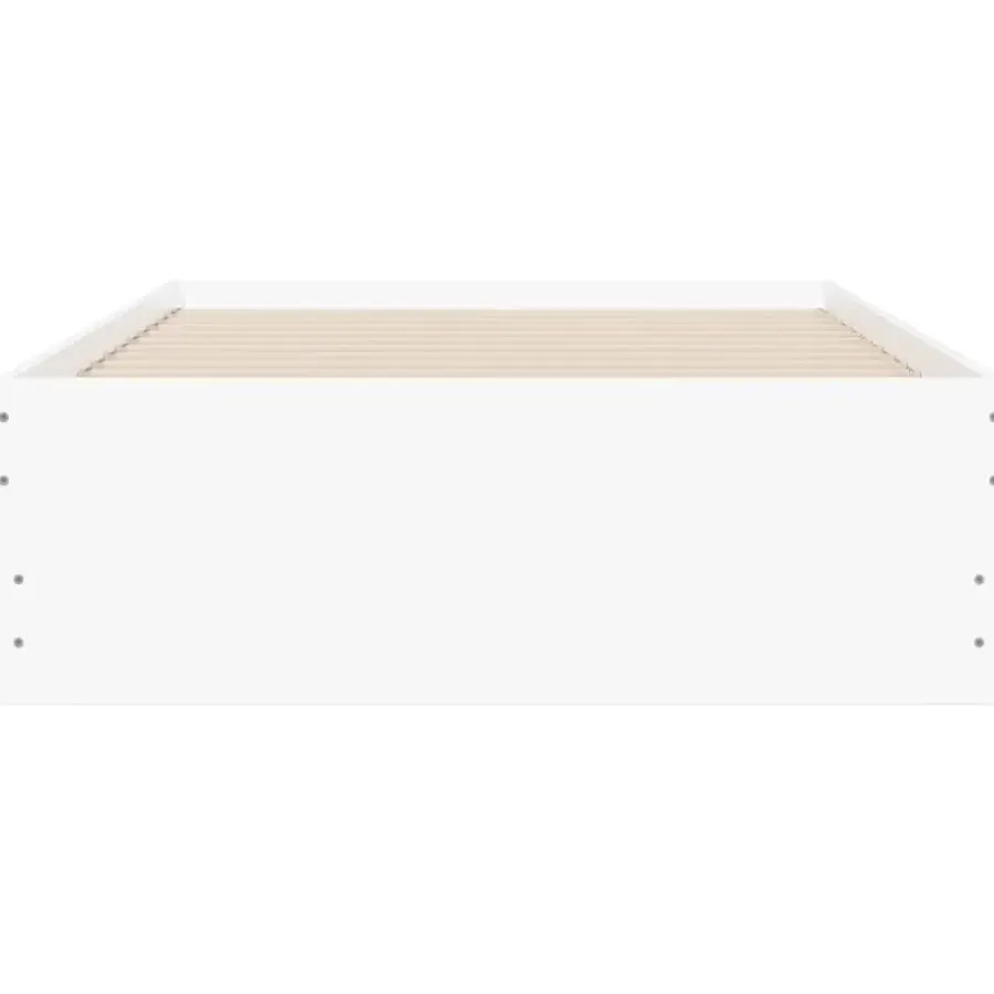 vidaXL - Bed frame met lades - Wit - Bewerkt hout - 90x200 cm