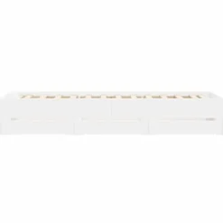 vidaXL - Bed frame met lades - Wit - Bewerkt hout - 90x200 cm
