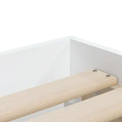 vidaXL - Bed frame met lades - Wit - Bewerkt hout - 90x200 cm