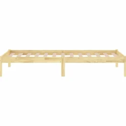 vidaXL - Bed frame met lattenbodem - Naturel - Massief grenenhout - 90x190 cm