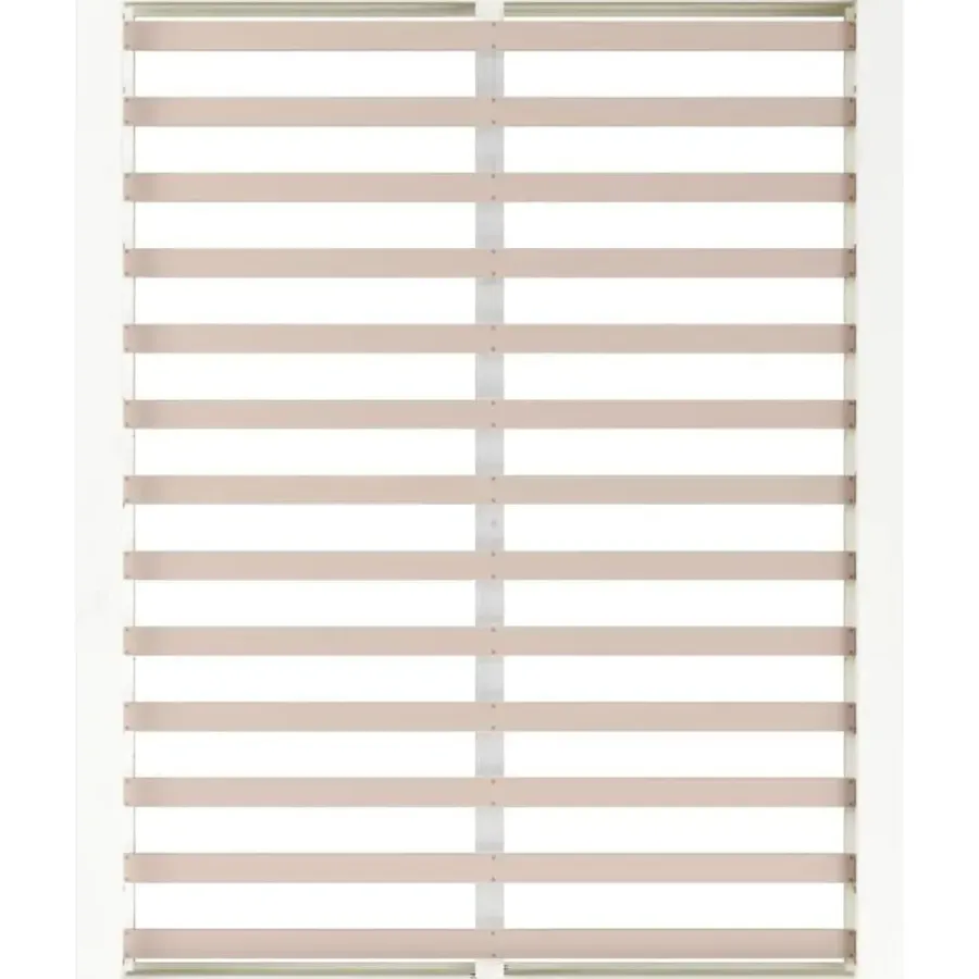 vidaXL - Bed frame met opbergruimte - Wit - Massief hout - 140x200 cm