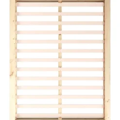 Twijfelaars-vidaXL - Bed frame met opbergruimte - Naturel - Massief hout - 1400x200 cm