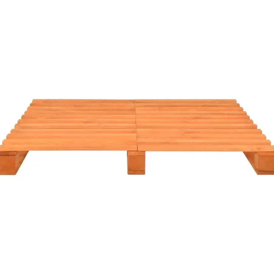 Twijfelaars-vidaXL - Bed frame pallet - Bruin - Massief grenenhout - 160x200 cm