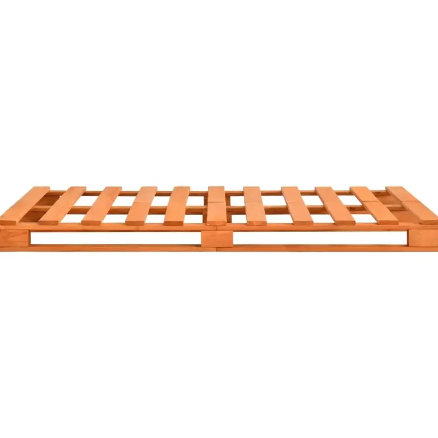 Twijfelaars-vidaXL - Bed frame pallet - Bruin - Massief grenenhout - 160x200 cm