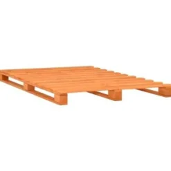 2-Persoons Bedden-vidaXL - Bed frame pallet - Bruin - Massief grenenhout - 180x200 cm