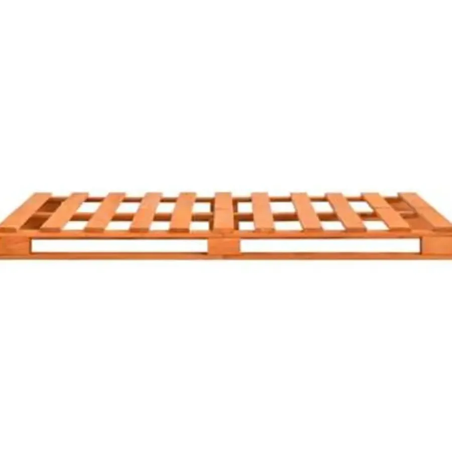 2-Persoons Bedden-vidaXL - Bed frame pallet - Bruin - Massief grenenhout - 180x200 cm