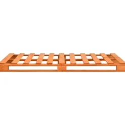 Twijfelaars-vidaXL - Bed frame pallet - Bruin - Massief grenenhout - 140x200 cm