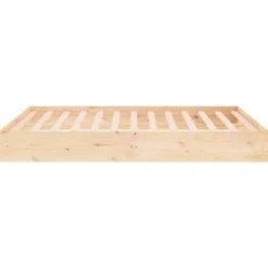vidaXL - Bed frame pallet zonder matras - Naturel -Massief hout - 140x200 cm
