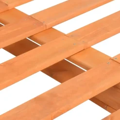 vidaXL - Bed frame pallet - Bruin - Massief grenenhout - 120x200 cm