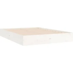 vidaXL - Bed frame pallet - Wit - Massief hout - 140x200 cm