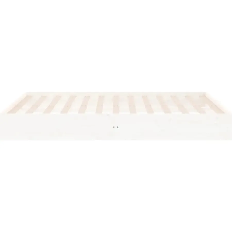 vidaXL - Bed frame pallet - Wit - Massief hout - 140x200 cm