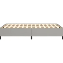 vidaXL - Bed frame zonder matras - Lichtgrijs - Stof - 120x200 cm
