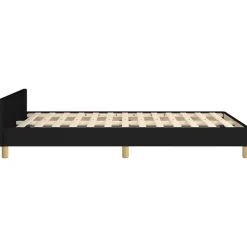 2-Persoons Bedden-vidaXL - Bed frame zonder matras - Zwart - Stof - 120x200 cm
