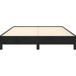 vidaXL - Bed frame zonder matras - Zwart - Fluweel - 140x200 cm