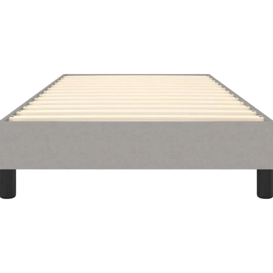 vidaXL - Bed frame zonder matras - Lichtgrijs - Stof - 90x200 cm