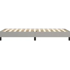 vidaXL - Bed frame zonder matras - Lichtgrijs - Stof - 90x200 cm