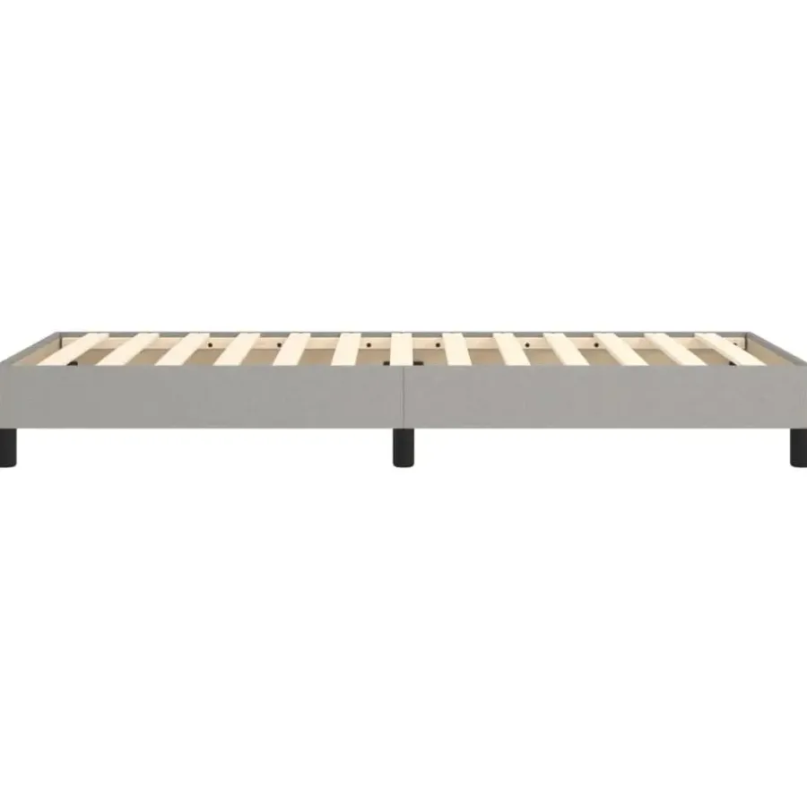 vidaXL - Bed frame zonder matras - Lichtgrijs - Stof - 90x200 cm