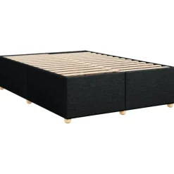 Twijfelaars-vidaXL - Bed frame zonder matras - Zwart - Stof - 140x200 cm