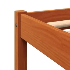 1-Persoons Bedden-vidaXL - Bed frame zonder matras - Wasbruin - Massief grenenhout - 90x200 cm