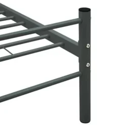 2-Persoons Bedden-vidaXL - Bed frame zonder matras - Grijs - Metaal - 140x200 cm