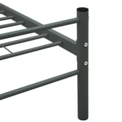 2-Persoons Bedden-vidaXL - Bed frame zonder matras - Grijs - Metaal - 140x200 cm