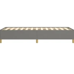 1-Persoons Bedden-vidaXL - Bed frame zonder matras - Donkergrijs - Stof - 80x200 cm