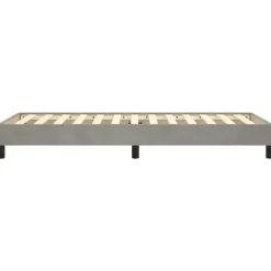 vidaXL - Bed frame zonder matras - Lichtgrijs - Fluweel - 80x200 cm