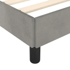 vidaXL - Bed frame zonder matras - Lichtgrijs - Fluweel - 80x200 cm