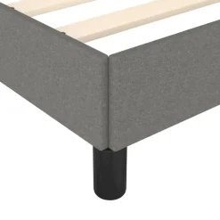 Twijfelaars-vidaXL - Bed frame zonder matras - Donkergrijs - Stof - 160x200 cm