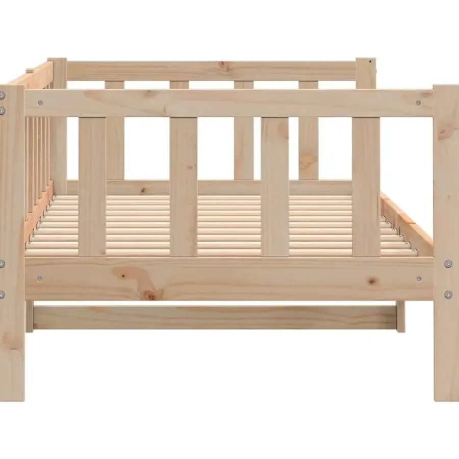 1-Persoons Bedden-vidaXL - Bedbank - Naturel - Grenenhout - 90x200 cm