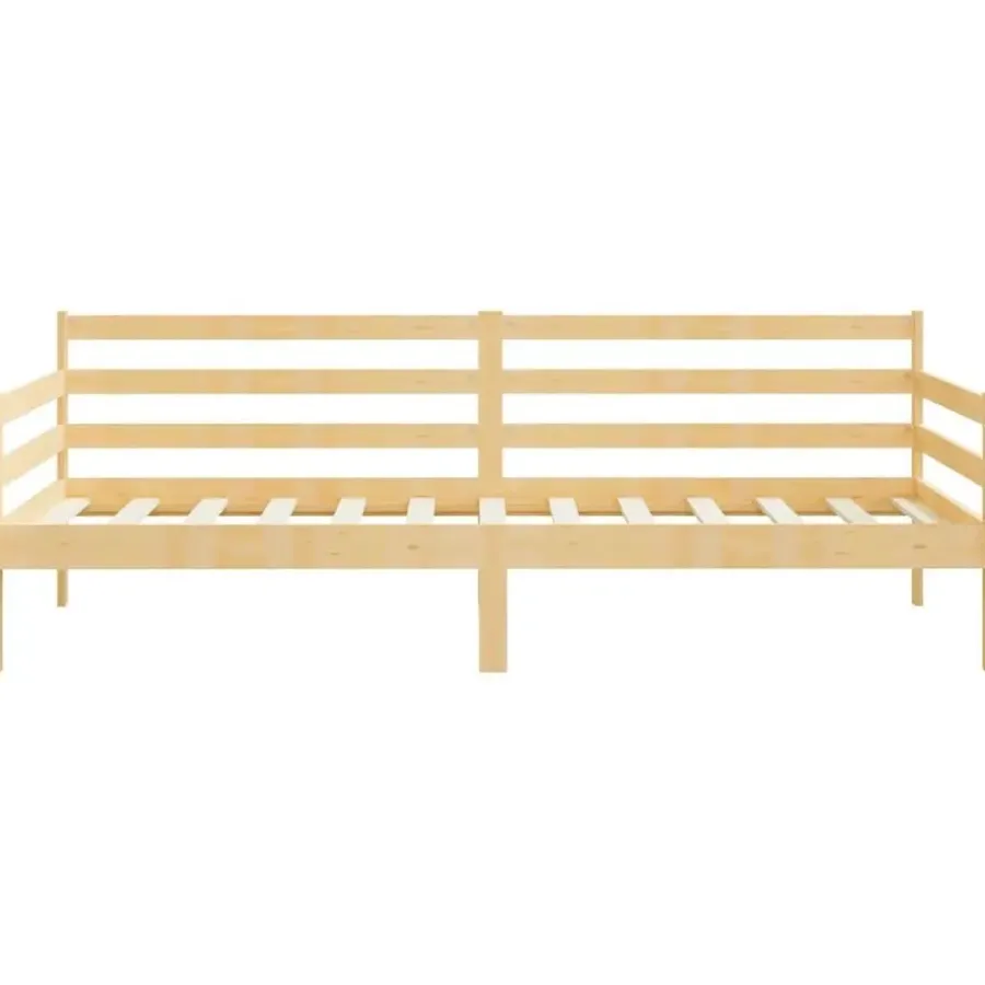vidaXL - Bedbank - Naturel - Massief grenenhout - 90x200 cm