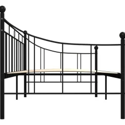 vidaXL - Bedbank excl lade - Zwart - Metaal - 90 x 200 cm