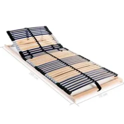 vidaXL - Bedbodem - Bruin - Hout - 70 x 200 cm