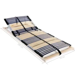 vidaXL - Bedbodem - Bruin - Hout - 70 x 200 cm
