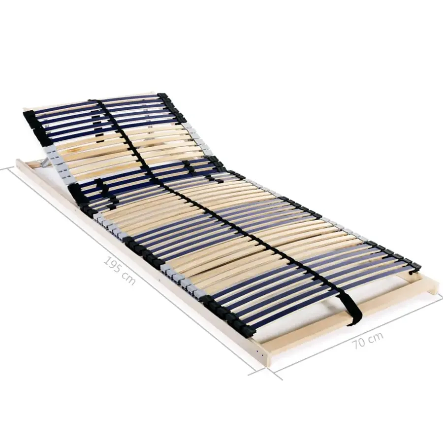 vidaXL - Bedbodem - Bruin - Hout - 70 x 200 cm