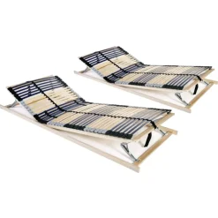 Lattenbodems-vidaXL - Bedbodem - Bruin - Hout - 80 x 200 cm