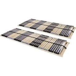 Lattenbodems-vidaXL - Bedbodem - Bruin - Hout - 90 x 200 cm