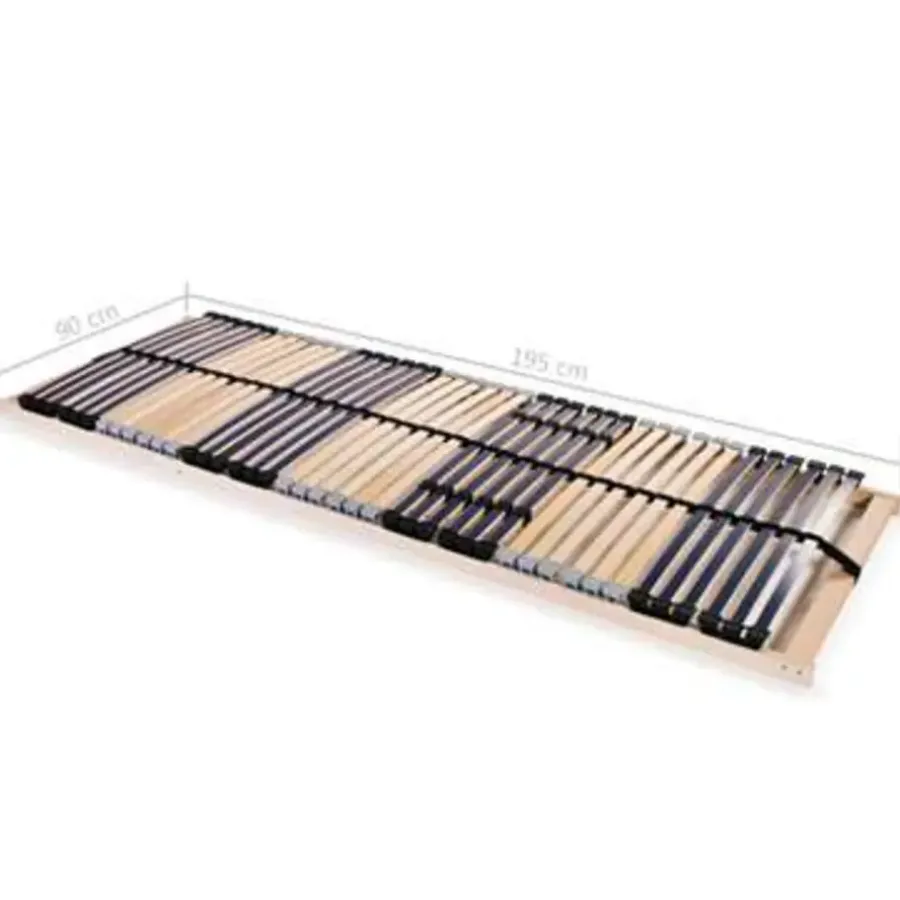 Lattenbodems-vidaXL - Bedbodem - Bruin - Hout - 90 x 200 cm