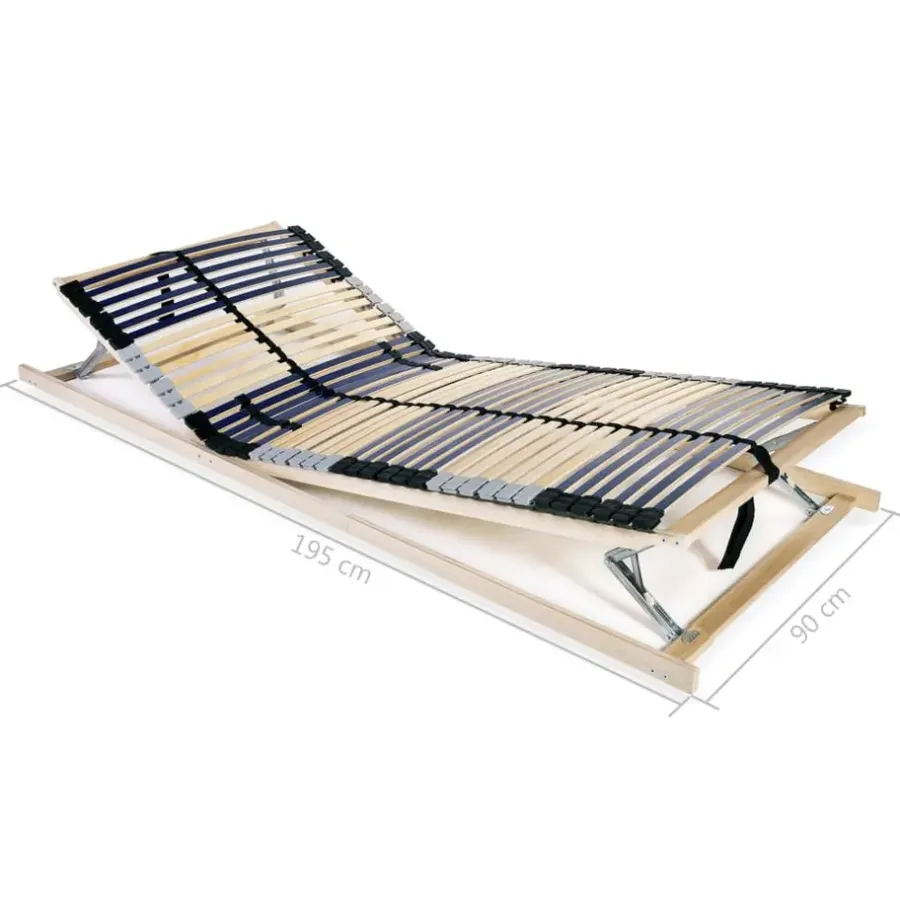 Lattenbodems-vidaXL - Bedbodem - Bruin - Hout - 90 x 200 cm