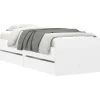 vidaXL - Bedframe met lades - Wit - Bewerkt hout - 90 x 190 cm