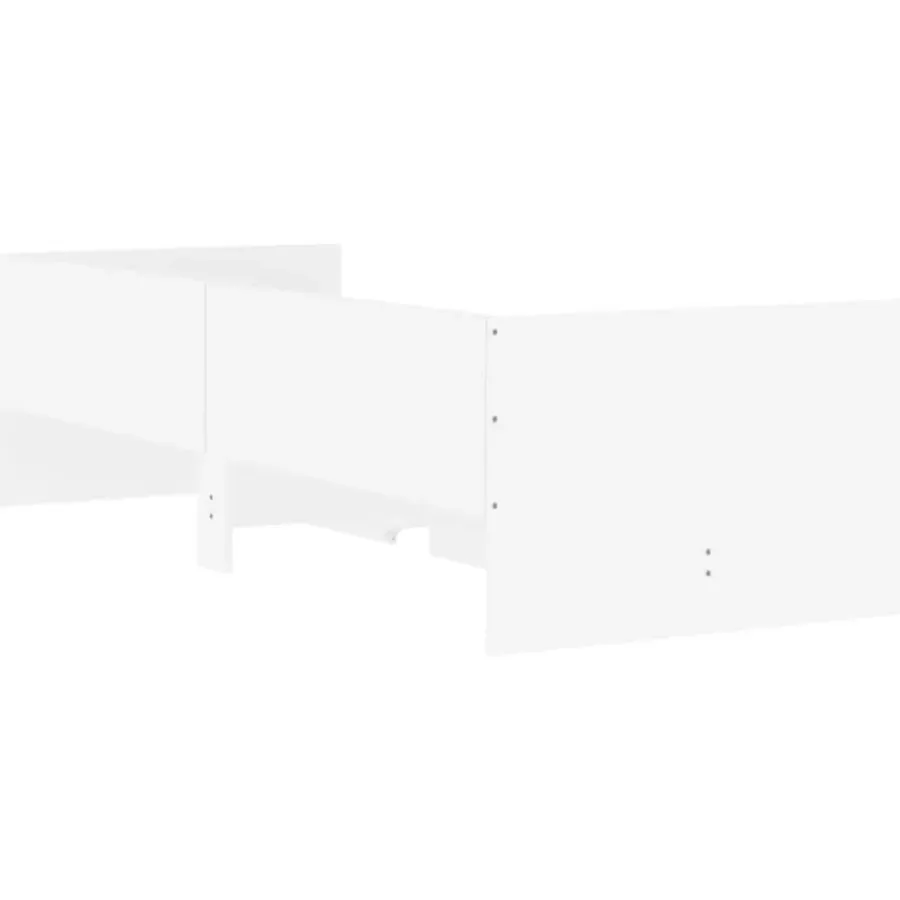 vidaXL - Bedframe met lades - Wit - Bewerkt hout - 90 x 190 cm