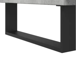 vidaXL - Betongrijs Kolomkast met 2 deuren 2 vakken - Hout - 30x30x190 cm