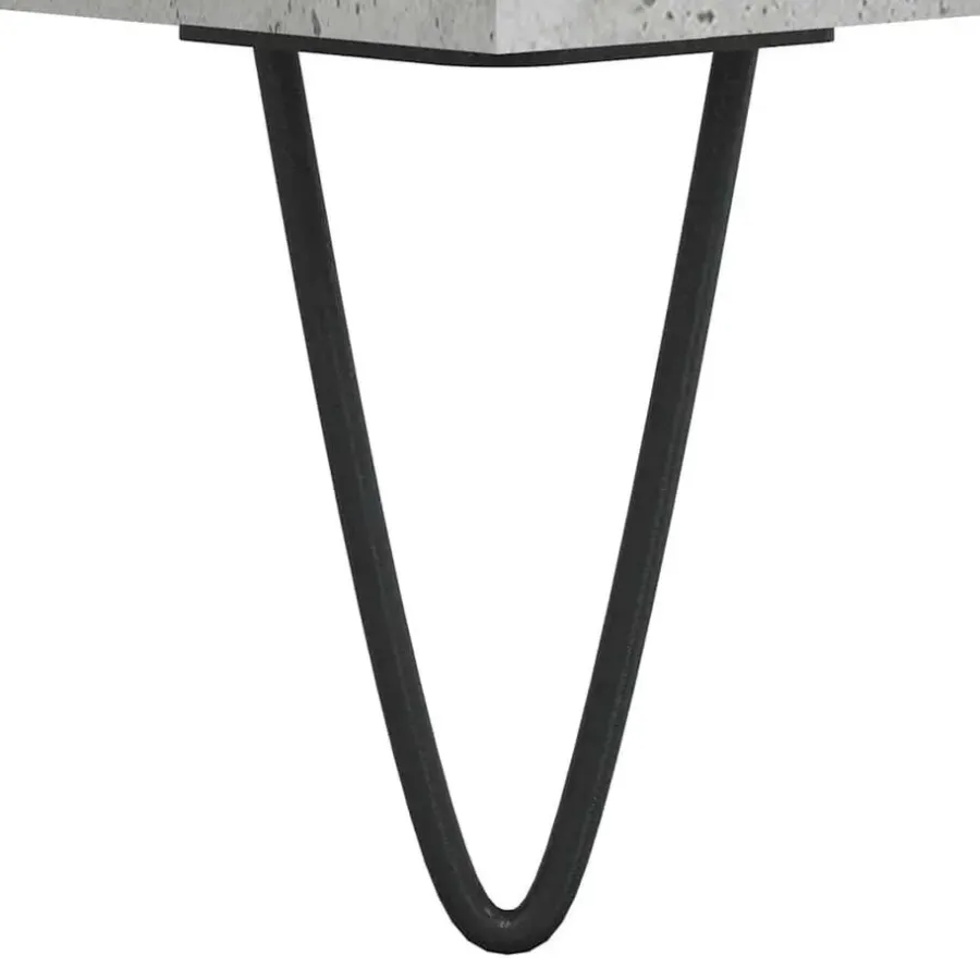 vidaXL - Betongrijs Wastafelonderkast - 1 deur 4 lades - Hout - 80x33x60 cm