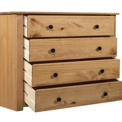 Ladekasten|Ladekasten-vidaXL - Bijzetkast - Bruin - Grenenhout