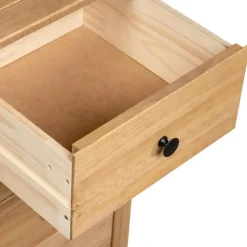 Ladekasten|Ladekasten-vidaXL - Bijzetkast - Bruin - Grenenhout